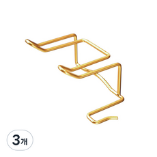 제이라이프 룩스 선샤인 드라이어 거치대, 골드, 3개