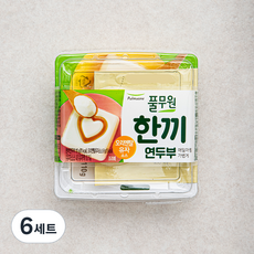 풀무원 한끼연두부 110g + 오리엔탈유자 소스 8g 세트, 118g, 6세트