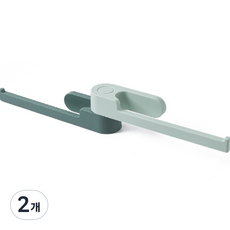 로이윙 다용도 2단 수납걸이 스윙 행거, 2개, 그린