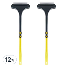 에버하우스 올인원 방충망 청소 브러시 16 x 46 cm, 옐로, 12개