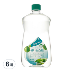 은나노스텝 은나노시즌3 고급주방세제 사과향, 1.1L, 6개
