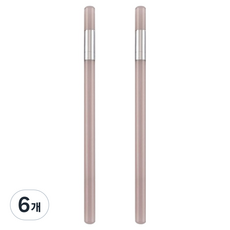 탑피아 아크릴 투명 연필 HB, 투명 그레이, 6개