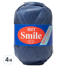 Yarna Heat Smile 聚酯纖維紗 80g, 4個, 11 藍色