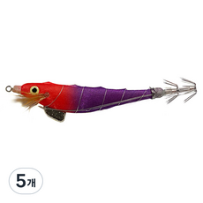 씨케이 쬐끔이 삼봉에기 루어, 6 레드헤드 + 퍼플, 10g, 5개