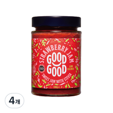 굿굿 저칼로리 스테비아 딸기잼, 330g, 4개