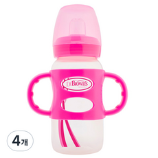 닥터브라운 SIPPY 와이드넥 스파우트컵, 핑크, 4개, 270ml