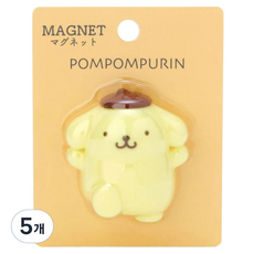 AOI MARKET 三麗鷗 布丁狗 吉祥物磁鐵 5入, 5個, 混色