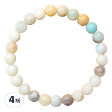 Homecell 粉彩紫水晶玉石手鍊 18cm, 4個