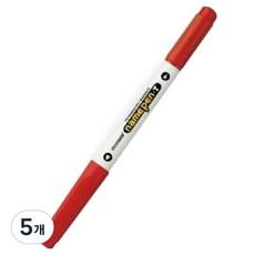 모나미 네임펜 T 0.4mm 1mm, 적색, 5개
