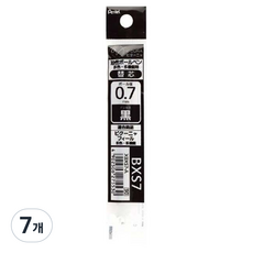펜텔 BXS7-A 비쿠냐 다기능펜 리필 0.7mm, 흑, 7개