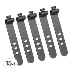 3孔矽膠束線帶, 黑色, 15個