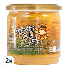 蜂國 破壁花粉, 細緻粉末 容易吸收, 補充營養, 180g, 2罐