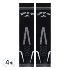 필웨이브 스포츠 종아리 압박밴드 보호대 2p, 블랙, 4개