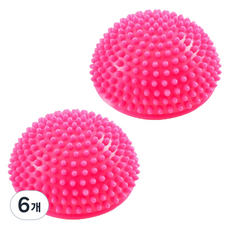 LoeyWing 平衡按摩半球 圓錐球, 桃色, 6個