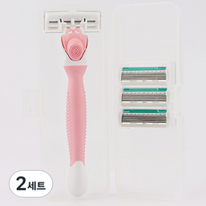 full of fun 女性用除毛刀 + 補充刀片3入 + 收納盒組合 03款, 2個