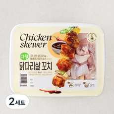 다향 닭다리살 꼬치 600g + 매콤데리야끼소스 100g 세트, 700g, 2세트