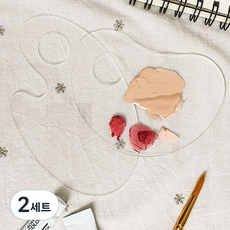 Nox Design 彩妝描繪混合調色盤 2件組, 透明, 2套