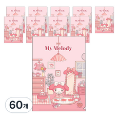 산리오 L자홀더파일 room, 마이멜로디, 60개