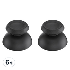 SPACE SHIELD PS5 DualSense 相容遊戲控制器維修零件類比搖桿, 單一商品, 黑色, 6個