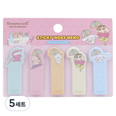 三麗鷗 大耳狗喜拿 蠟筆小新 索引便利貼組 簡約設計, 5套