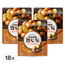 샘표 쓱쓱싹싹 밥도둑 메추리알 장조림, 150g, 18개