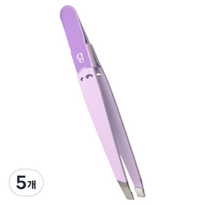 BOCAS 拔毛夾 眉毛除毛 細毛 雜毛 去除 鑷子 STW-200, 5個, 紫色