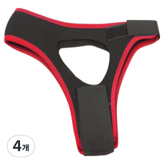 라델리 모던 입벌림 방지 밴드 삼각 스타일 빨간색, 4개