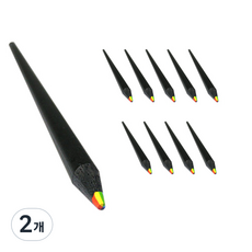 KIRIN彩虹色鉛筆 黑珍珠 KN-06 10入, 7 種顏色, 2個