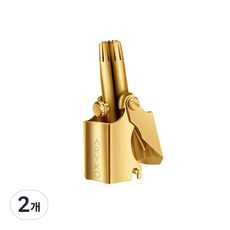 아리코 스테인레스 수동 코털제거기, 골드형, 2개