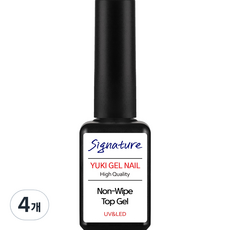 YUKI 招牌免擦拭上層凝膠, 單一顏色, 7g, 4個