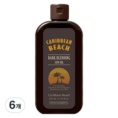 CaribbeanBeach 深色混合助曬油, 250ml, 6個