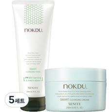 Senite 綠豆智能潔面泡沫 + 潔面霜 2 件套, 5組