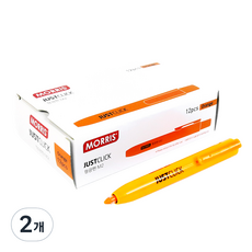 MORRIS Just Click螢光筆 M2, 橘子, 24個