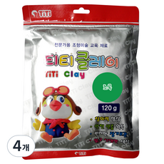 티티 클레이, 초록, 120g, 4개