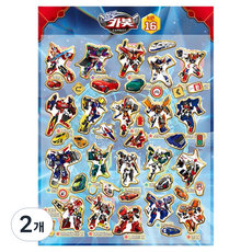 은하수미디어 헬로카봇 시즌16 도감 붙떼 스티커, 혼합색상, 2개