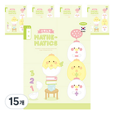 펜피아 1000 초등 3 6수학 제본노트, D옐로우그린 병아리, 15개