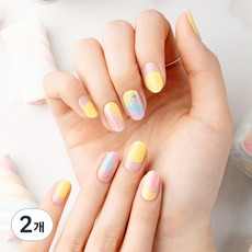 Nana Project 凝膠指甲貼, 閃亮亮棉花糖, 2個