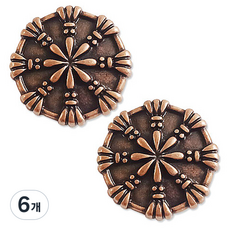Button King 東大門鈕扣王 Bysaru 鈕扣 18mm, 6個, 棕色古銅色