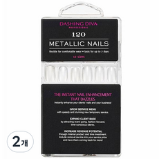 데싱디바 메탈 네일팁, DMD010, 2개