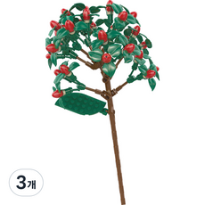 자키 호환블럭, 팥꽃(JK2637), 3개
