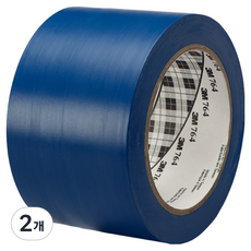 3M 764 地板標線膠帶 藍色 76.2mm x 32.9m, 2個
