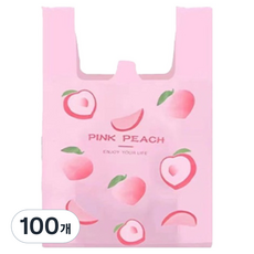 Taminayo 漂亮塑膠袋 桃子 中型, 5L, 100個