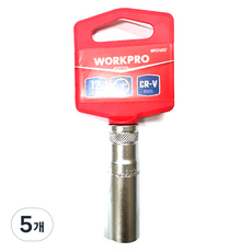 WORKPRO 長套筒 12mm WP274057, 5個