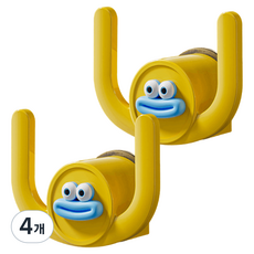 Blackjoin 免鑽孔拖鞋架 浴室拖鞋架, 4個, 黃色