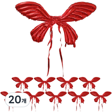 MEO 홈 생일파티 나비 날개풍선 스타팅 샤이닝, 레드윙, 20개