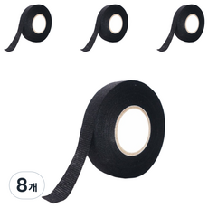 LIVLICA 多用途電線整理吸音膠帶 黑色, 8個