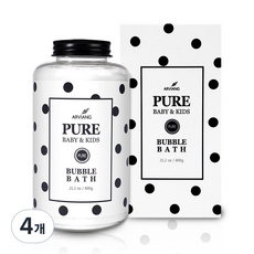 아르비앙 퓨어 베이비&키즈 버블바스 입욕제, 600g, 4개