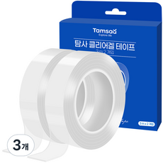 Tamsaa 透明凝膠超強力多用途矽膠雙面膠帶 3m 2入, 3個