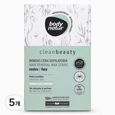 Clean Beauty 臉部除毛蜜蠟貼片, 5個