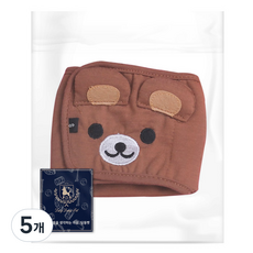 딩동펫 반려견 매너벨트 곰돌이, 소형, 1개입, 5개